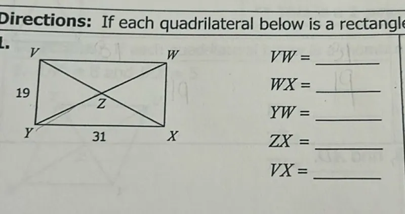 If each quadrilateral below is a rectangle