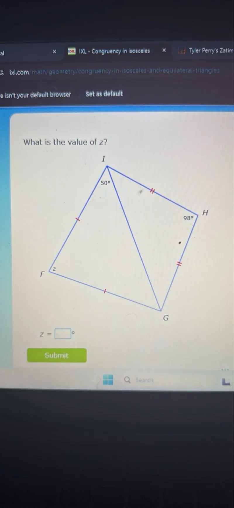 What is the value of (z) ?
(z=)°