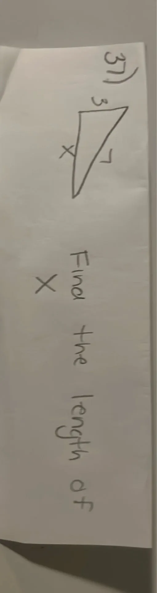 Find the length of ×