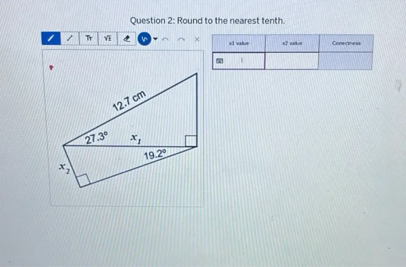 Question 2: Round to the nearest tenth.