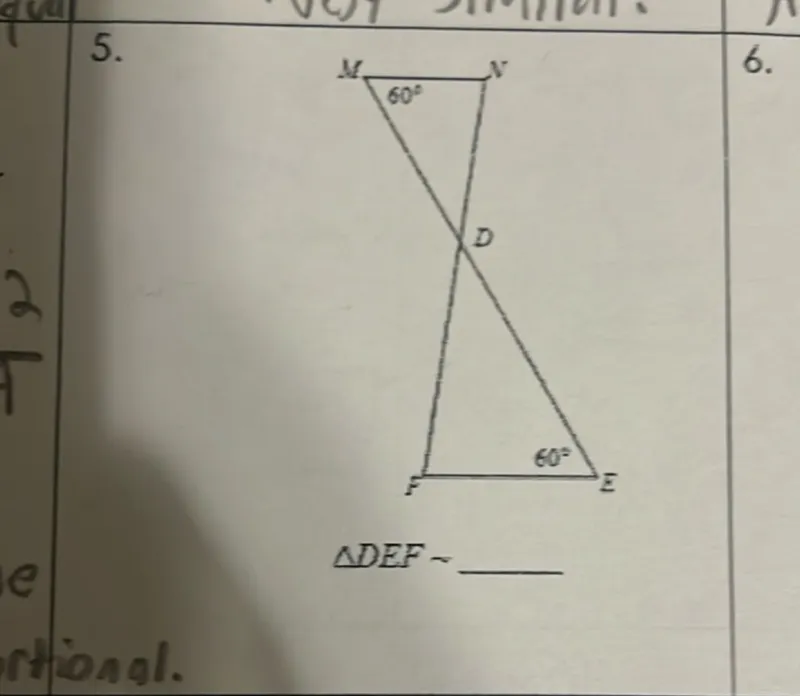 triangle DEF-