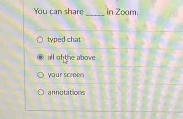 You can share in Zoom.